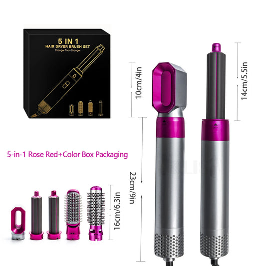 Professional 5 in 1 Hair Dryer Hot Air Comb Curler for Dyson Airwrap Hair Dryer Styling Tool Hair Straightener Hairdressing Tool